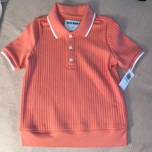 NWT - Peach 3T Sweater Polo